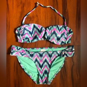 XHILARATION IKAT BIKINI SIZE MEDIUM